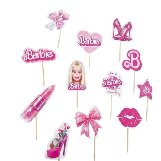 Barbie Cupcake Toppers - 24 Pcs