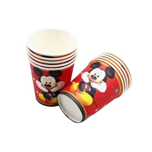 Mickey Mouse Cups - 10 Pcs