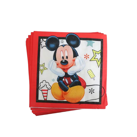 Mickey Mouse Napkins - 20 Pcs
