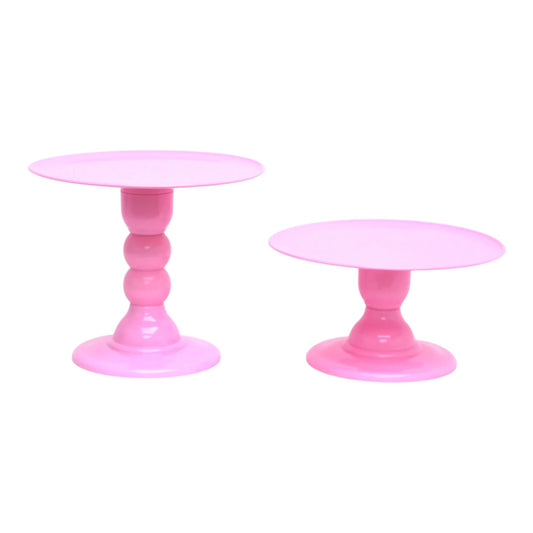 Pink Plastic Cake Stand
