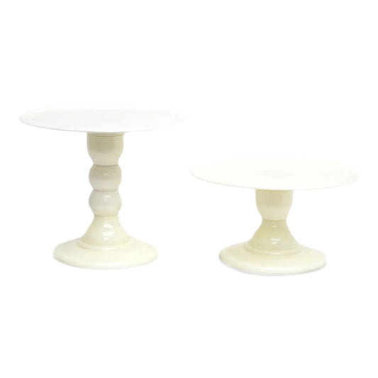 White Plastic Cake Stand