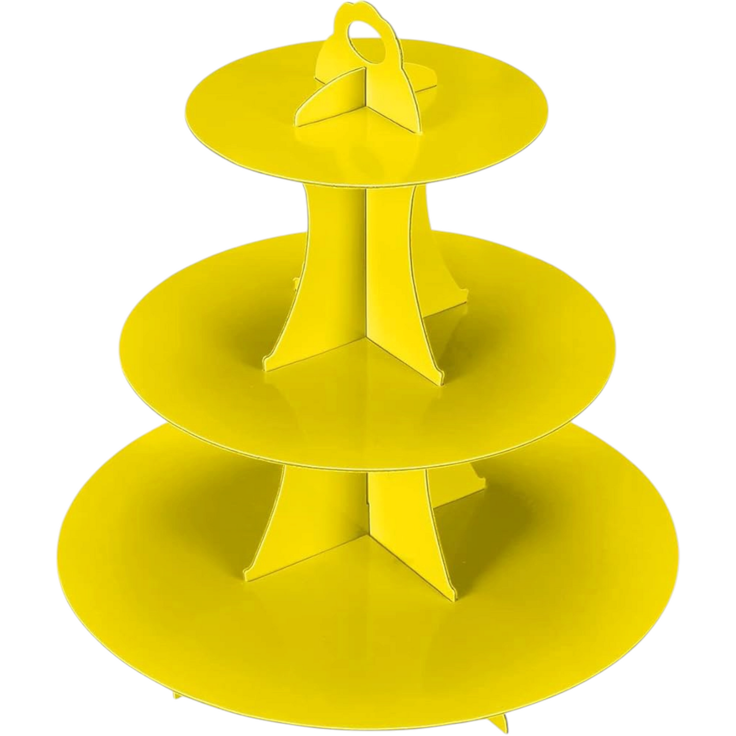 Yellow Cupcake Stand - 3 Tiers