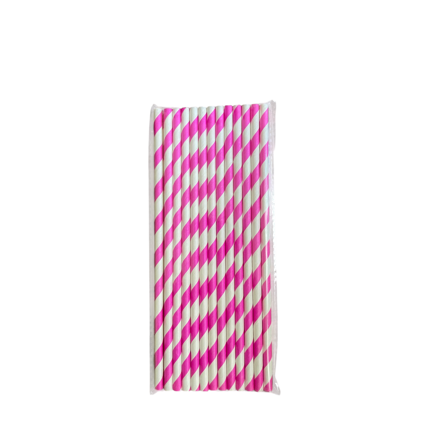 Paper Straws Striped- 25 Pcs