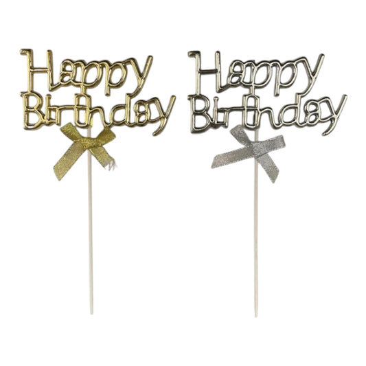 Happy Birthday Cake Topper - 20cm