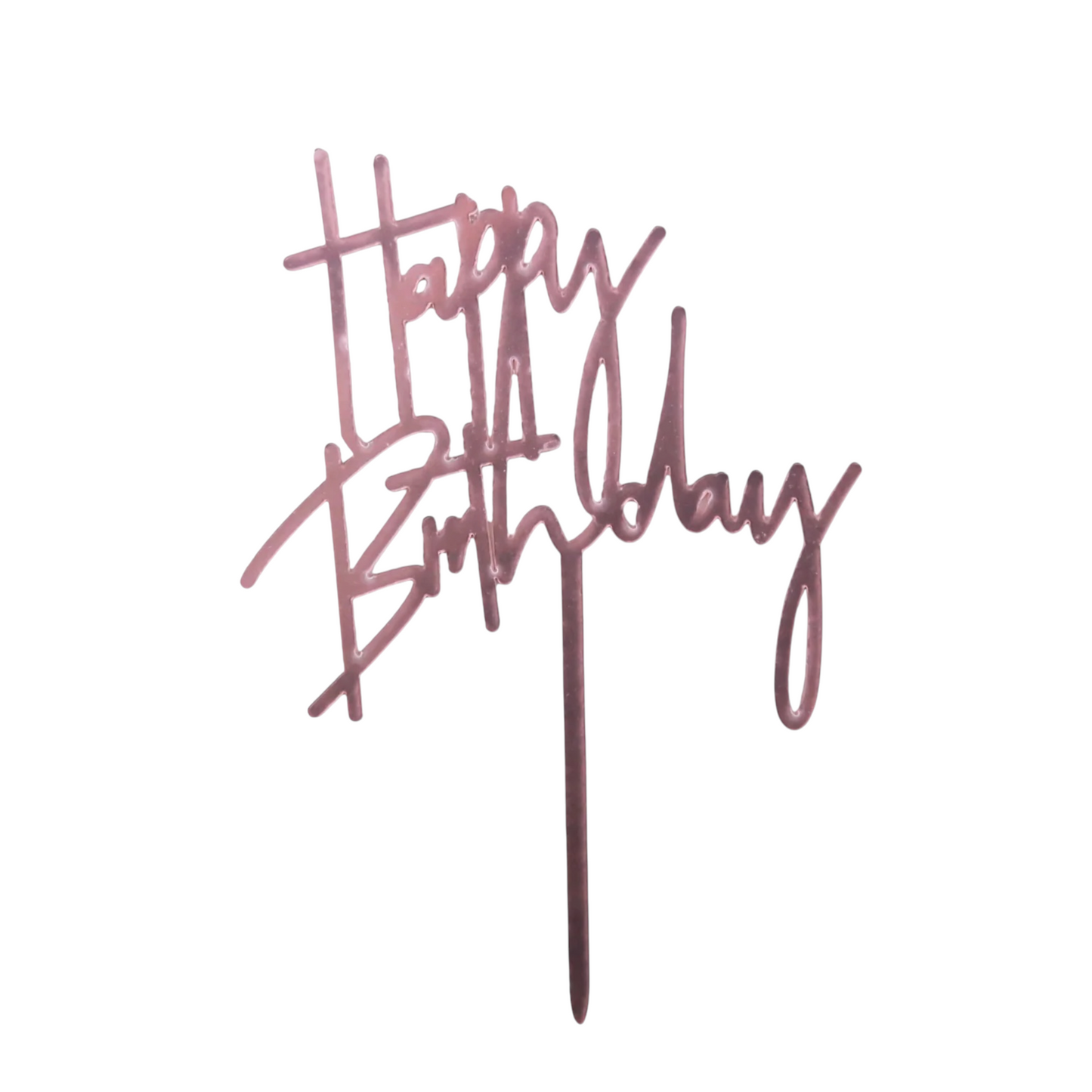 Happy Birthday Acrylic Cake Topper