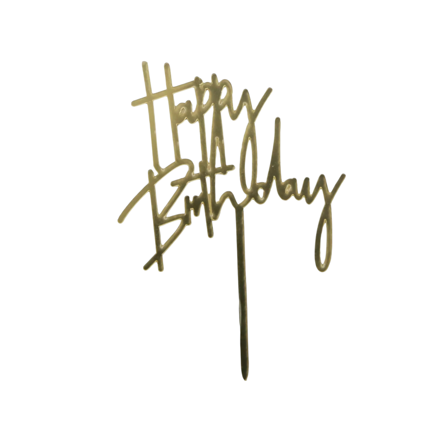 Happy Birthday Acrylic Cake Topper