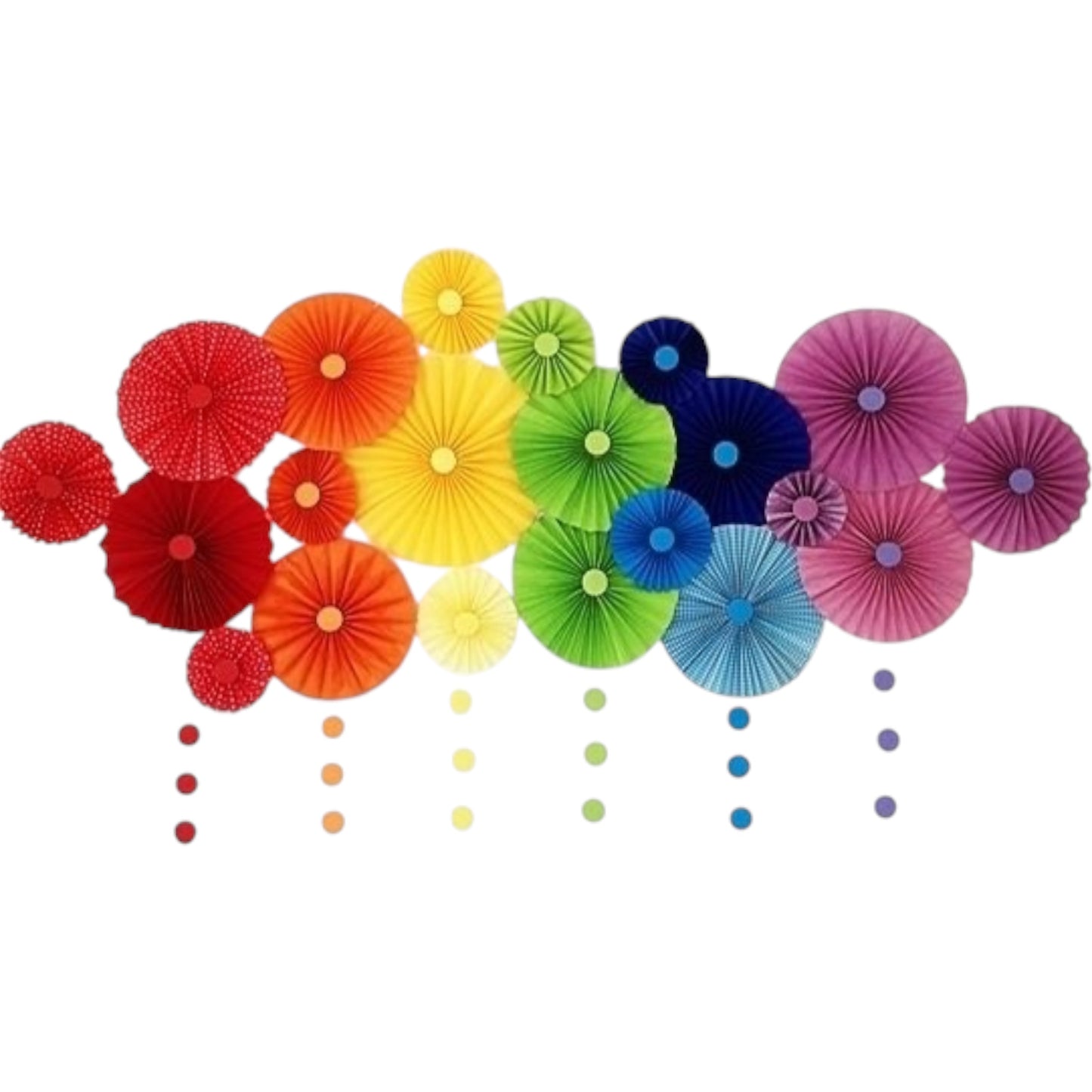 Paper Fan - Set of 6