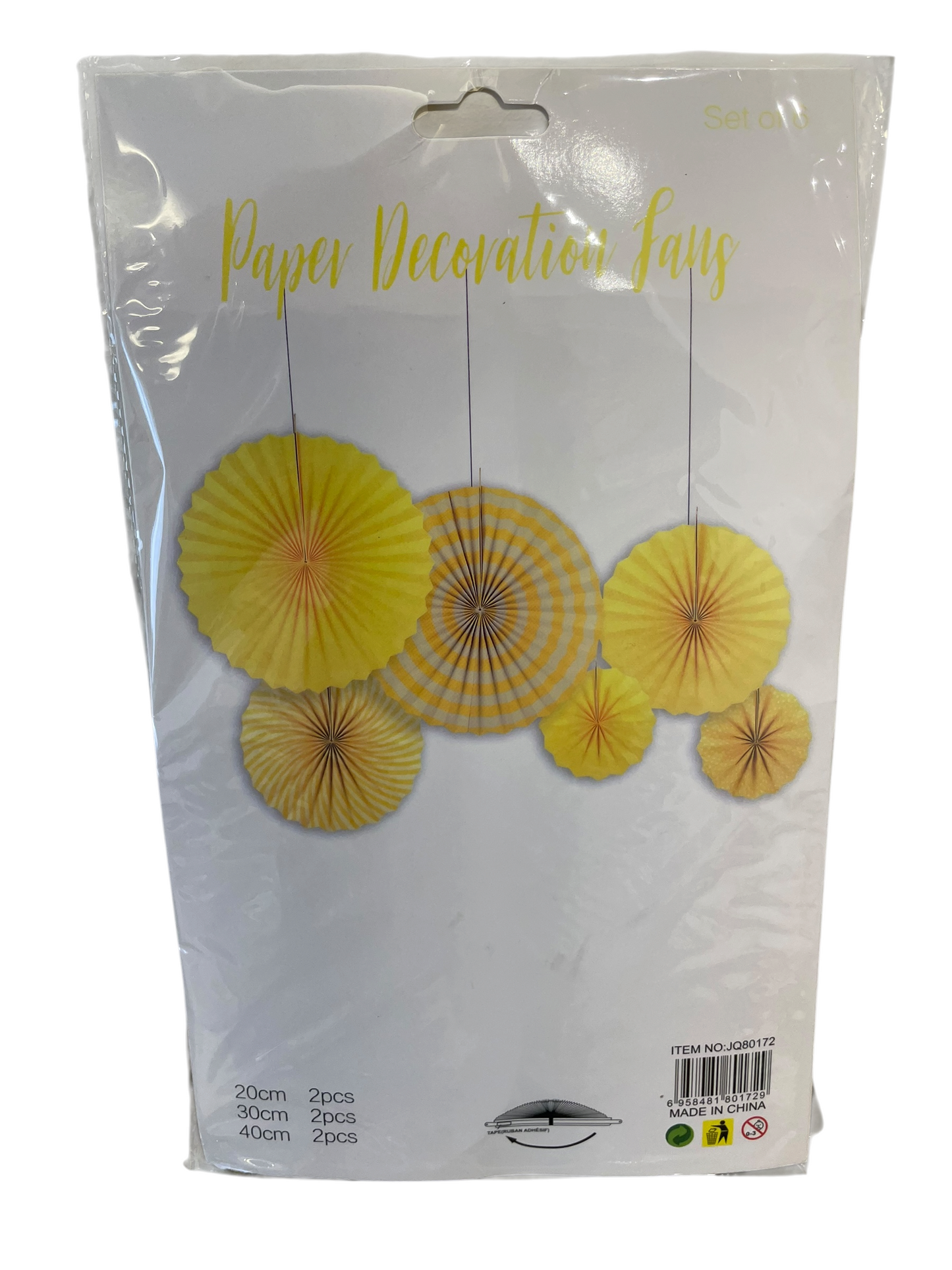 Paper Fan - Set of 6