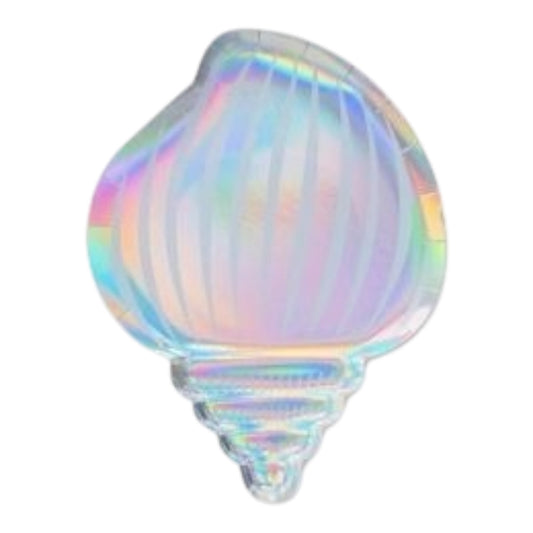 Iridescent Seashell Plates - 8 Pcs