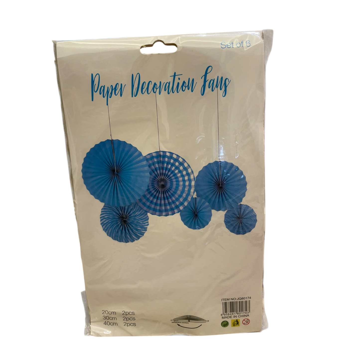 Paper Fan - Set of 6