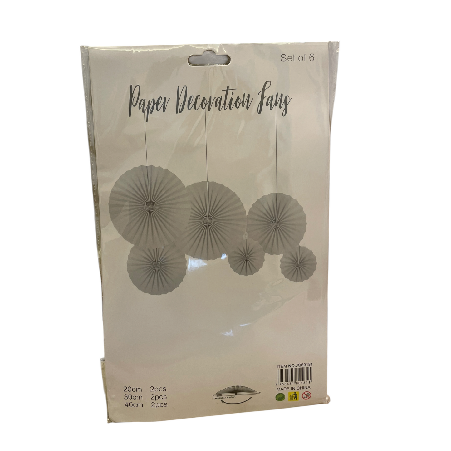 Paper Fan - Set of 6