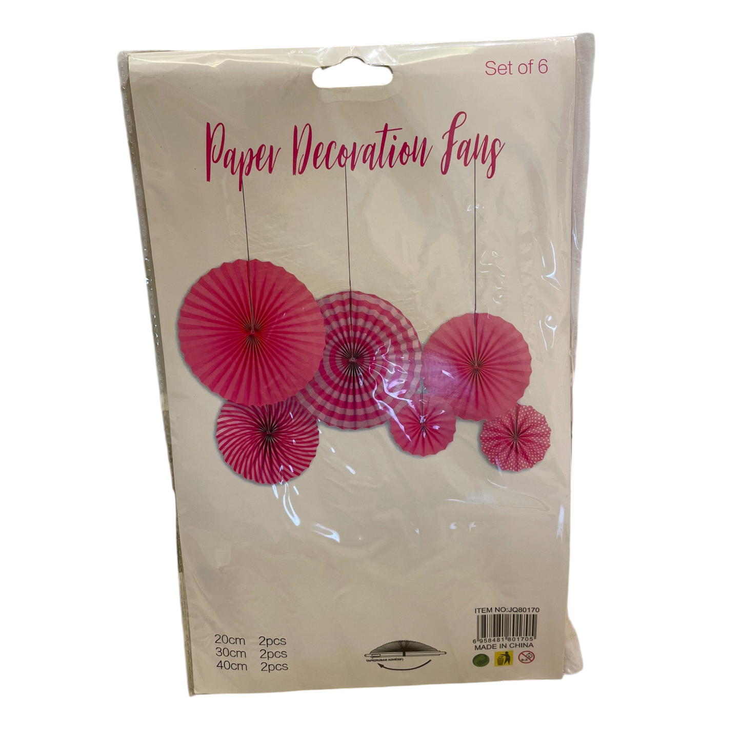 Paper Fan - Set of 6