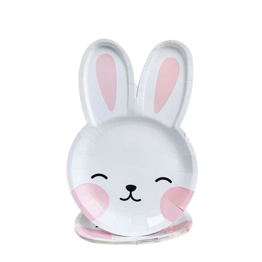 Rabbit Big Plates - 8 Pcs