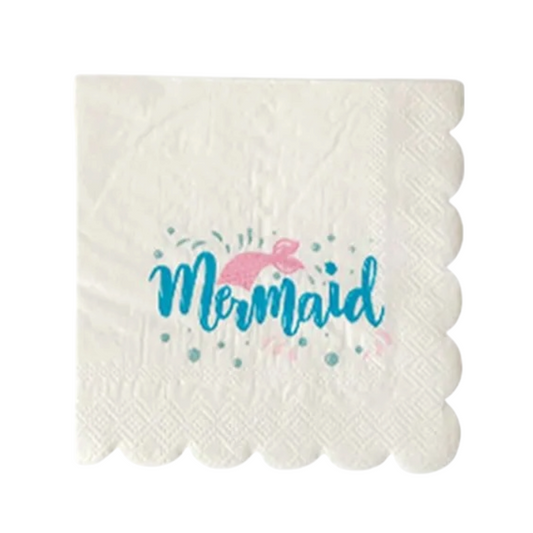 Mermaid Napkins - 10 Pcs