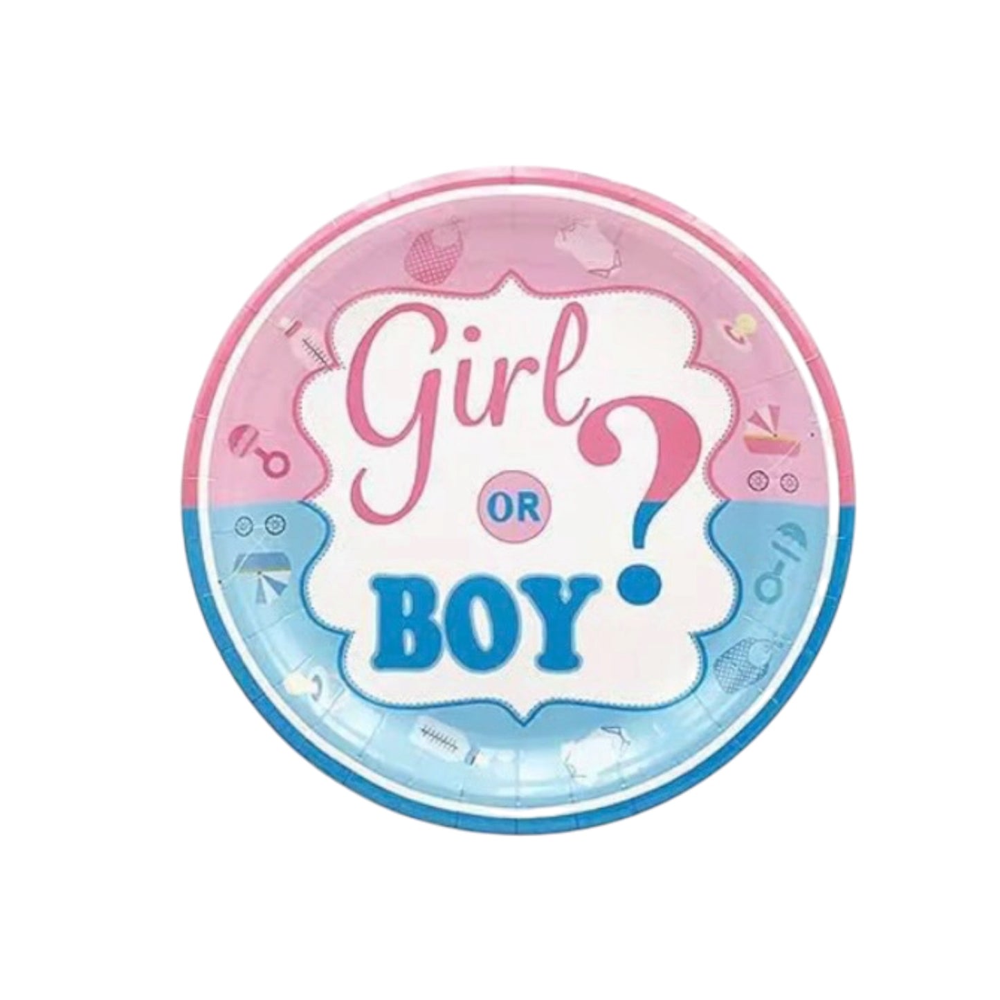Gender Reveal Small Plates - 16 Pcs