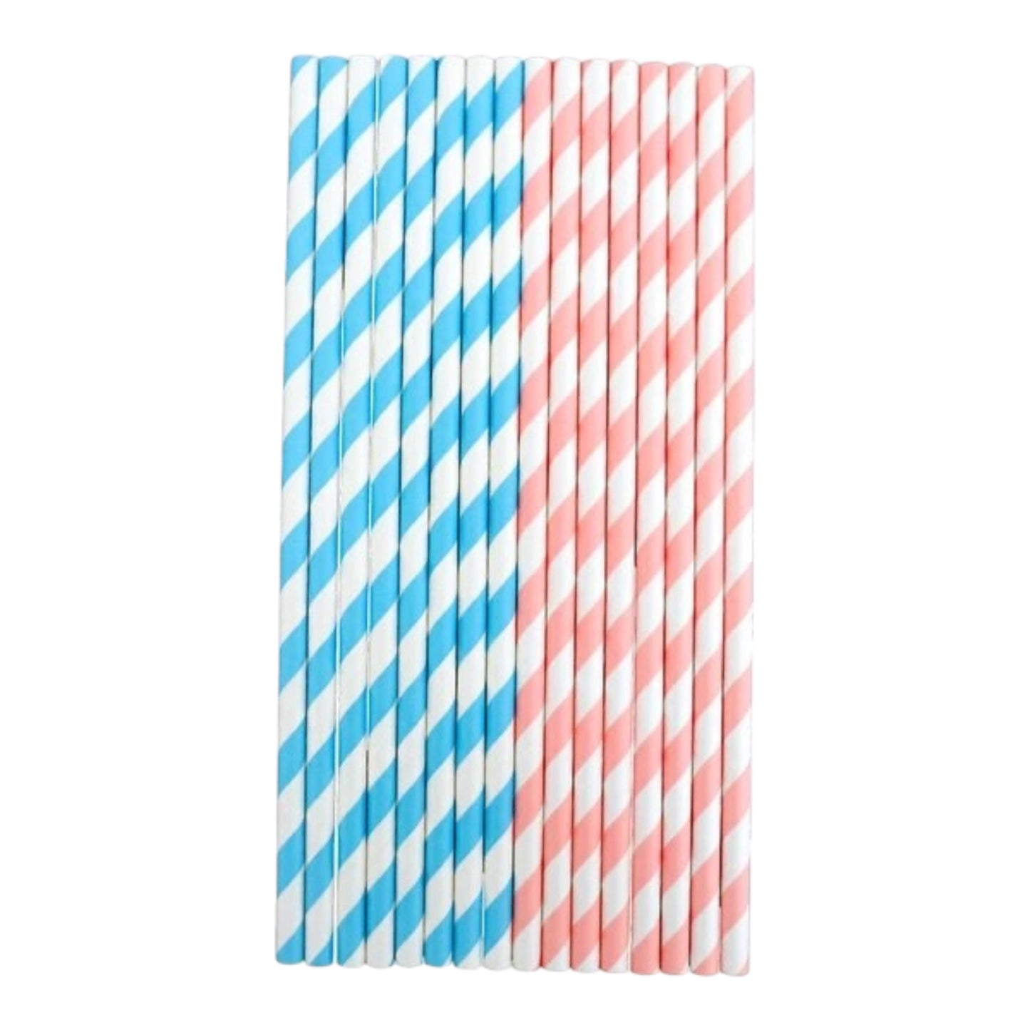 Pink and Blue Straws - 20 Pcs