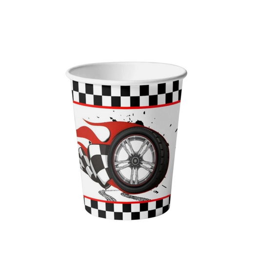 Race Car cups - 10 Pcs