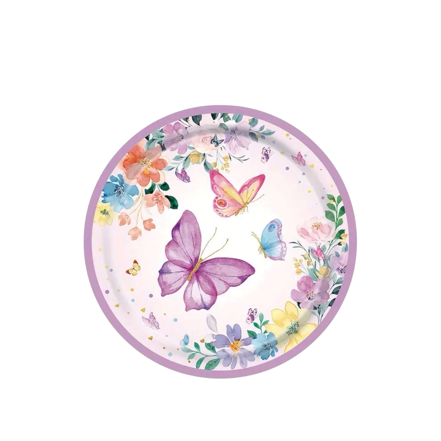 Butterfly Big Plates - 10 Pcs