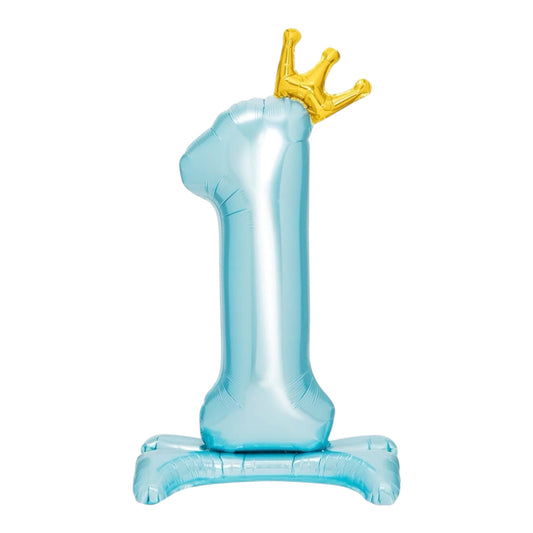 Blue Nb 1 Standing Balloon