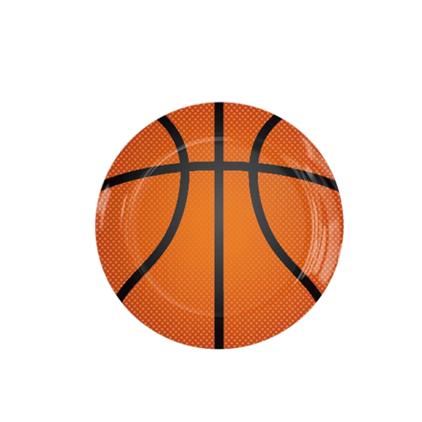 Basketball Small Paper Plates - 10 Pcs