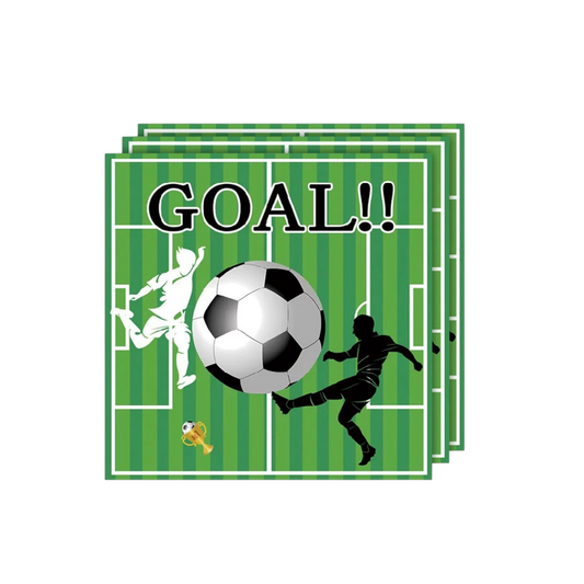 Football Napkins - 20 Pcs