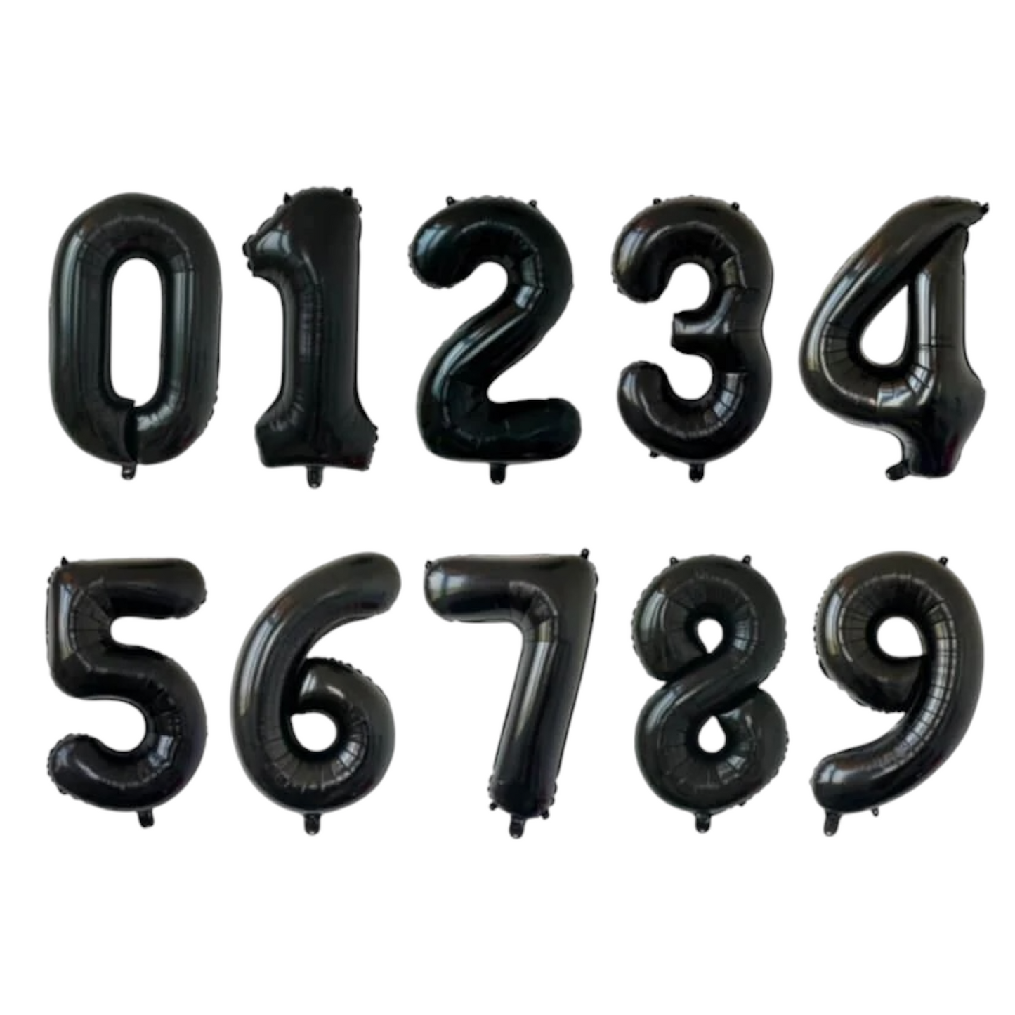 32 Inch Black Foil Number Balloon