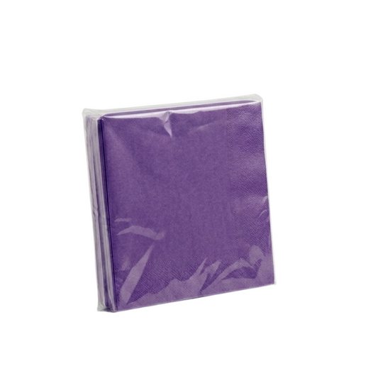Purple Napkins - 20 Pcs