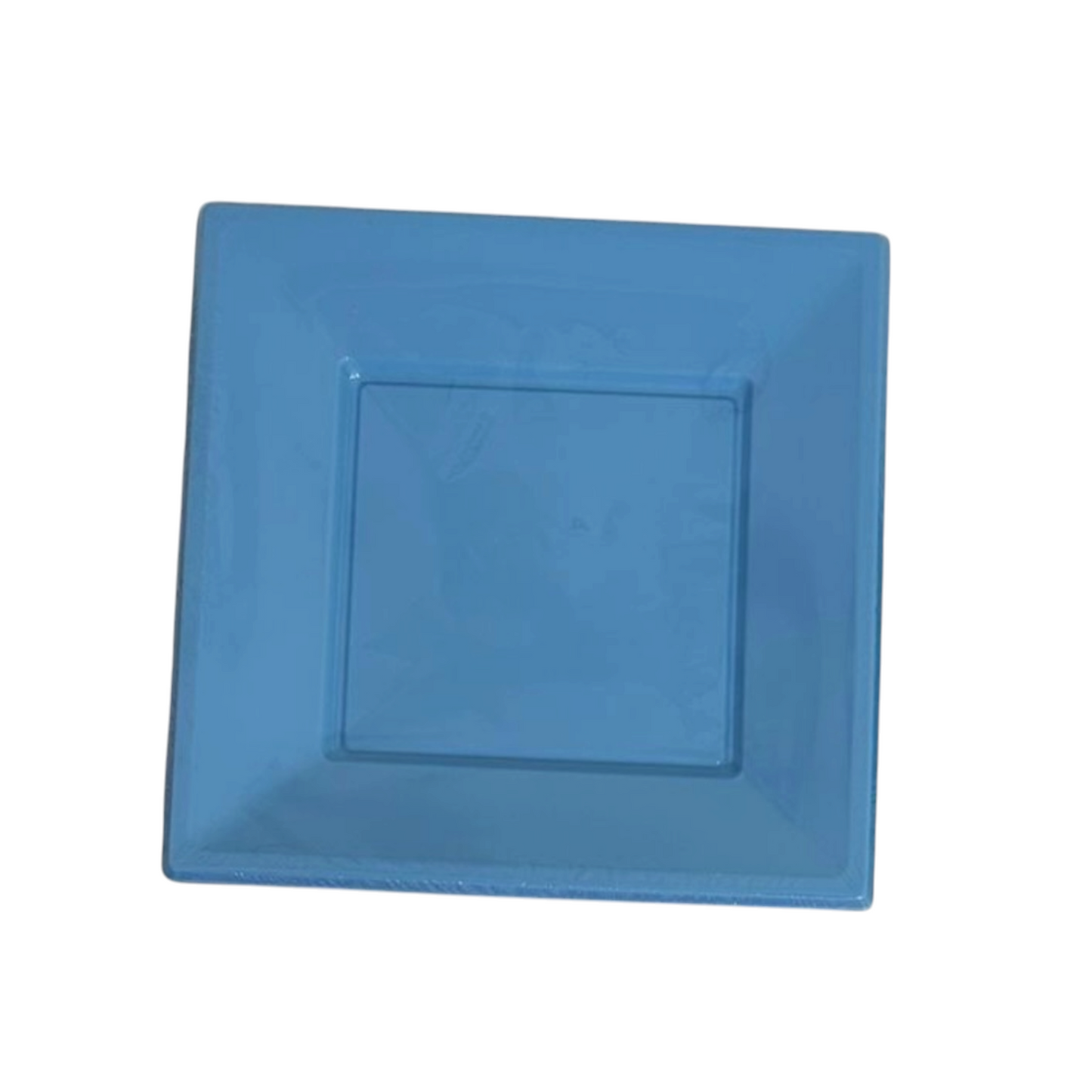Blue Squared Plates - 10 Pcs
