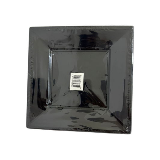 Black Squared Plates - 10 Pcs