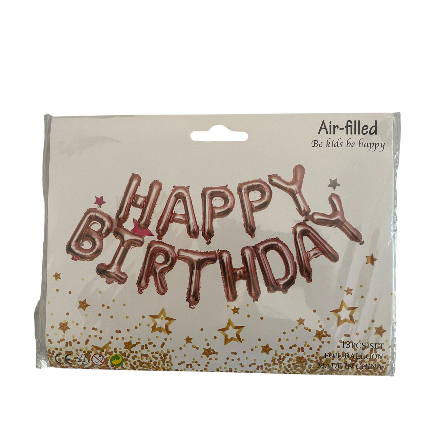 Happy Birthday Balloon Banner - Air-filled