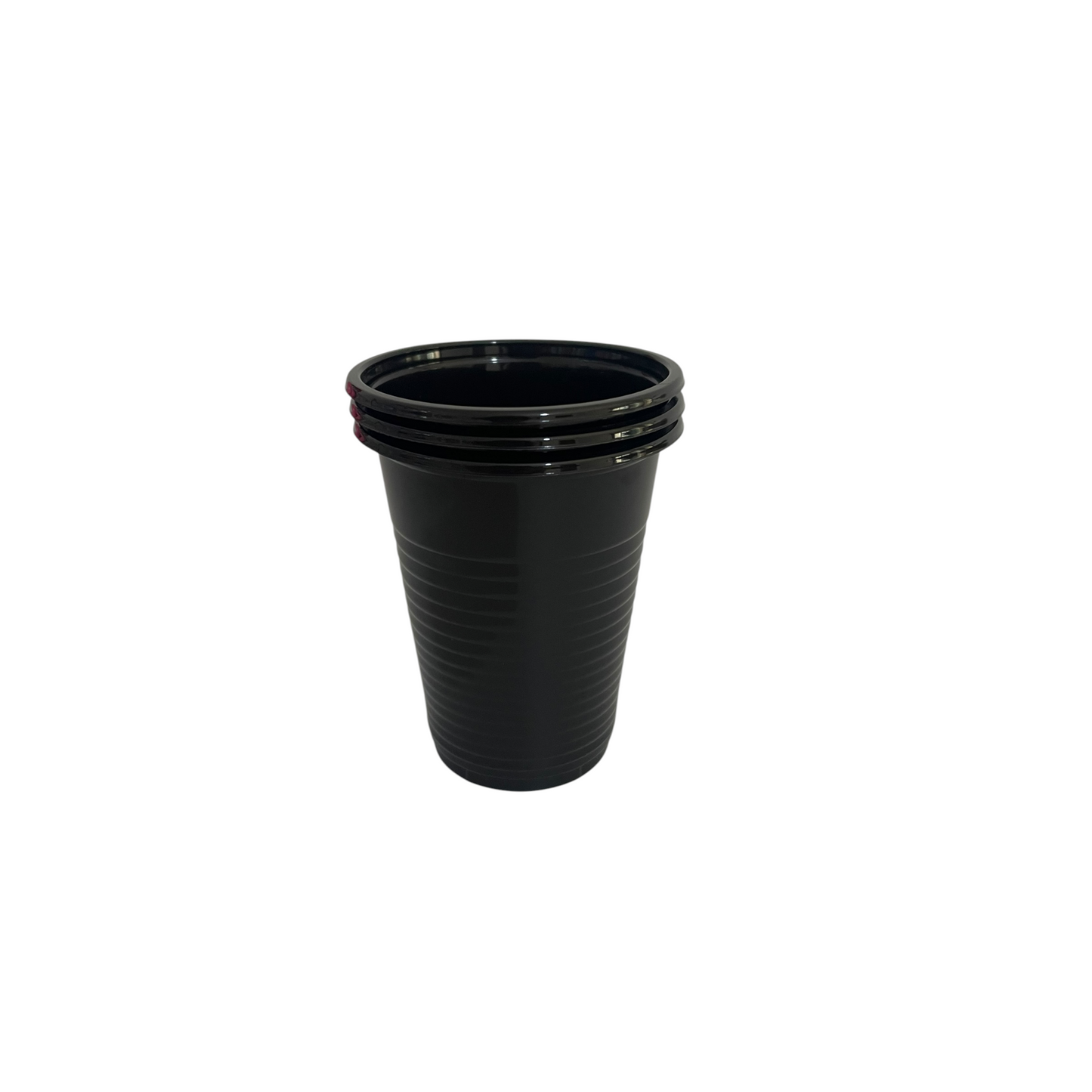 Black plastic Cups - 50 Pcs