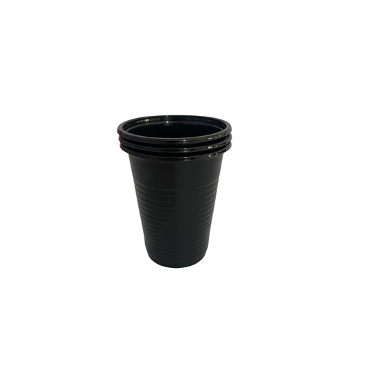 Black plastic Cups - 50 Pcs