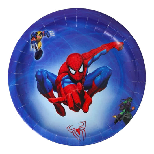 Spiderman Big Plates - 10 Pcs