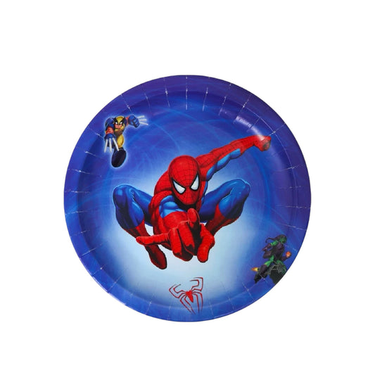 Spiderman Small Plates - 10 Pcs