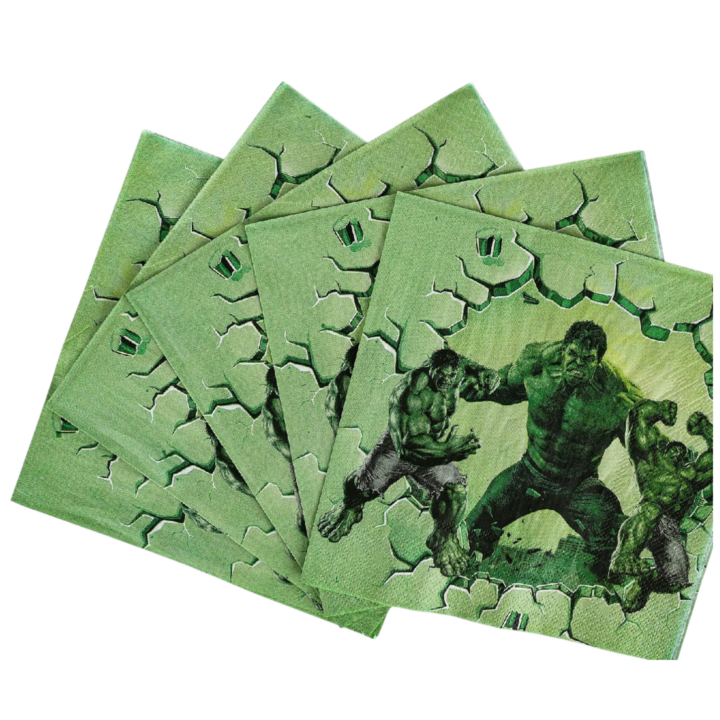 Hulk Napkins - 20 Pcs