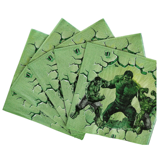 Hulk Napkins - 20 Pcs
