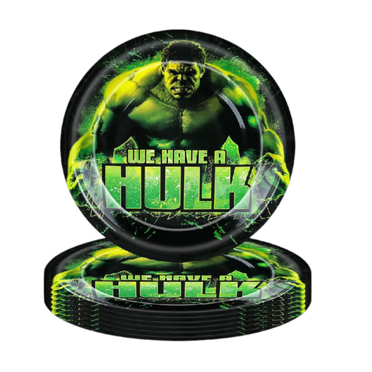 Hulk Big Plates - 10 Pcs