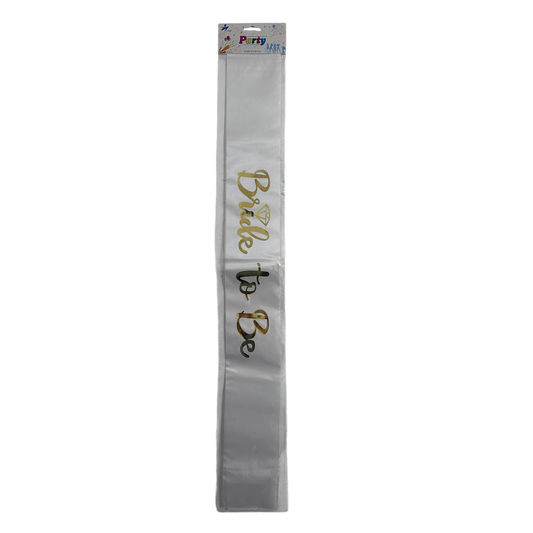 Gold Bride To Be Sash