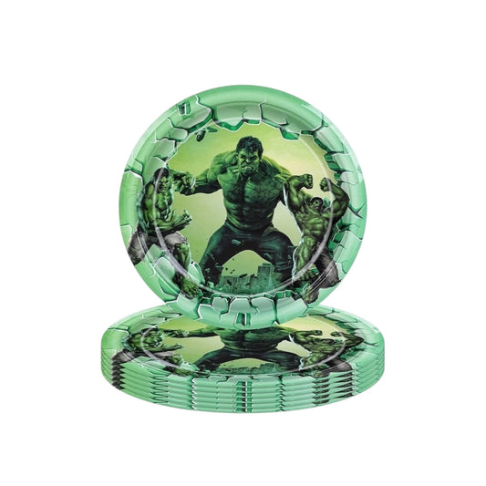 Hulk Small Plates - 10 Pcs