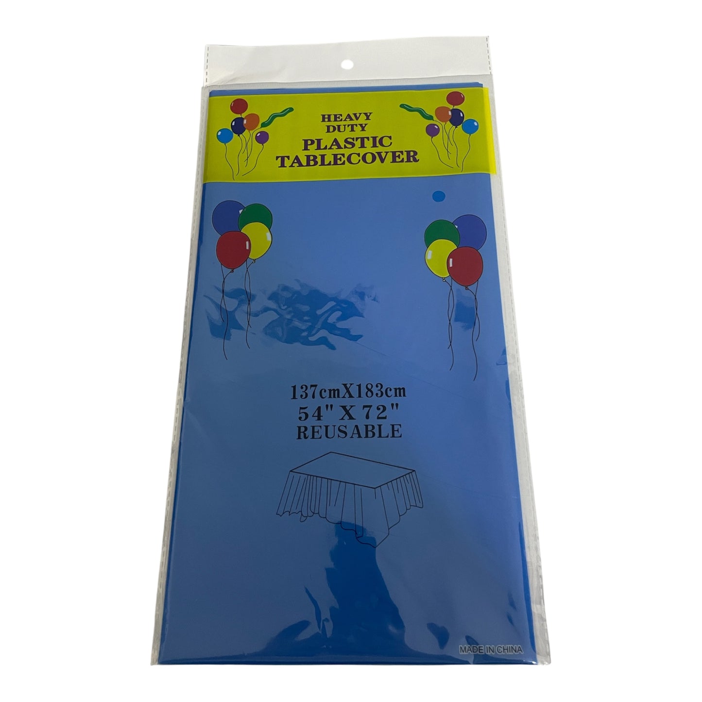 Navy Blue Plastic Tablecover - 137*183cm