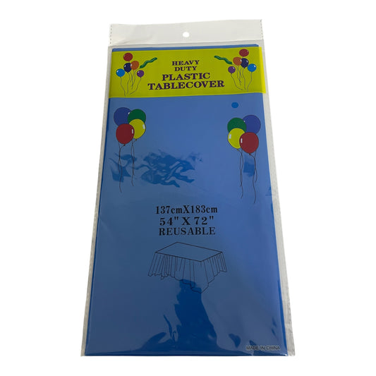 Navy Blue Plastic Tablecover - 137*183cm