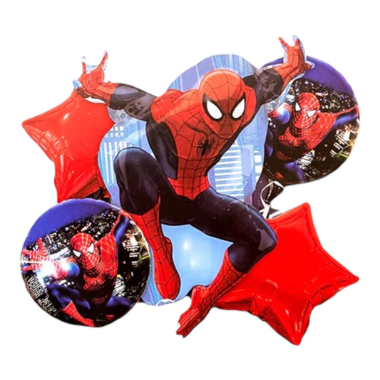 Spiderman 5 Pcs Foil Balloons