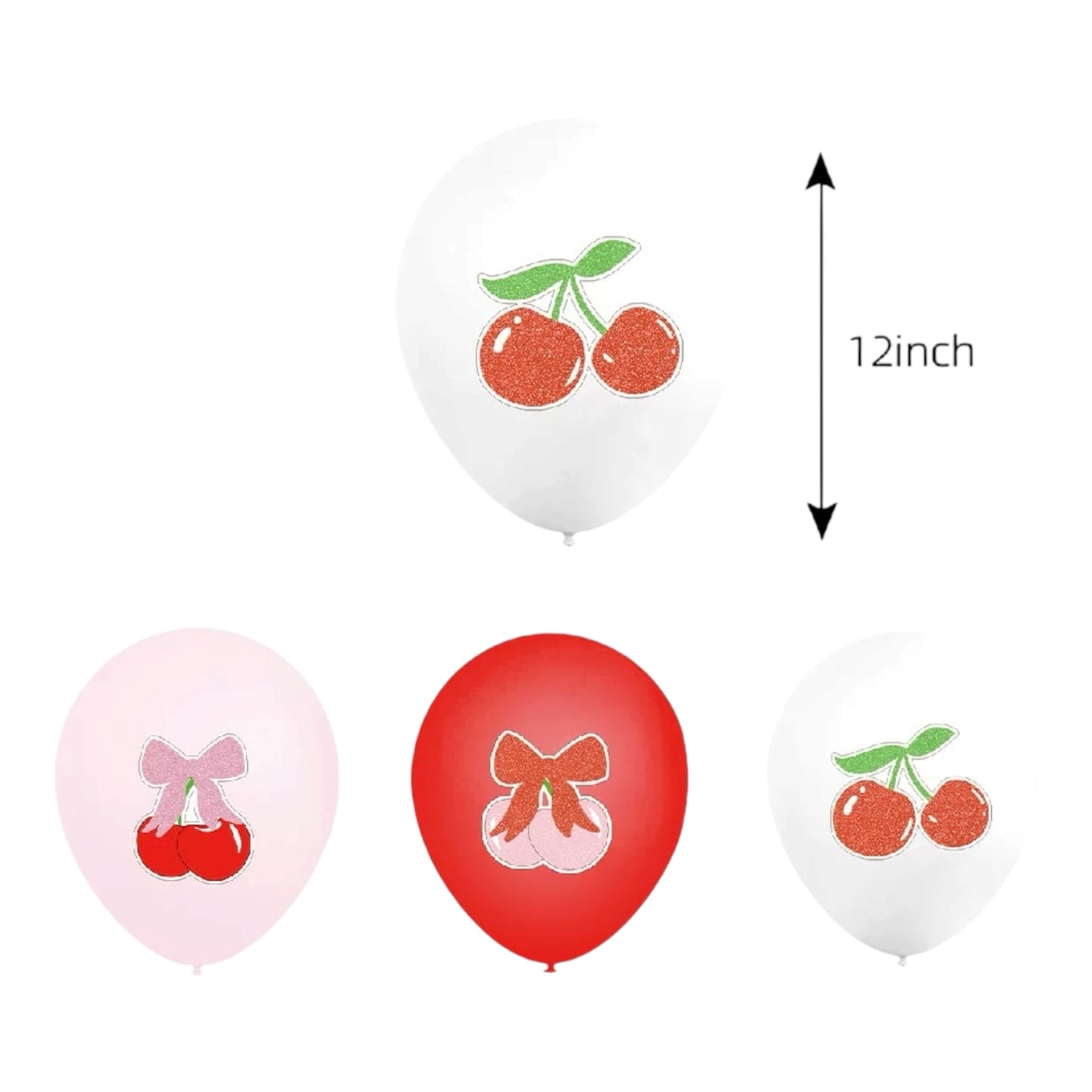 Cherry Balloons - 18 Pcs