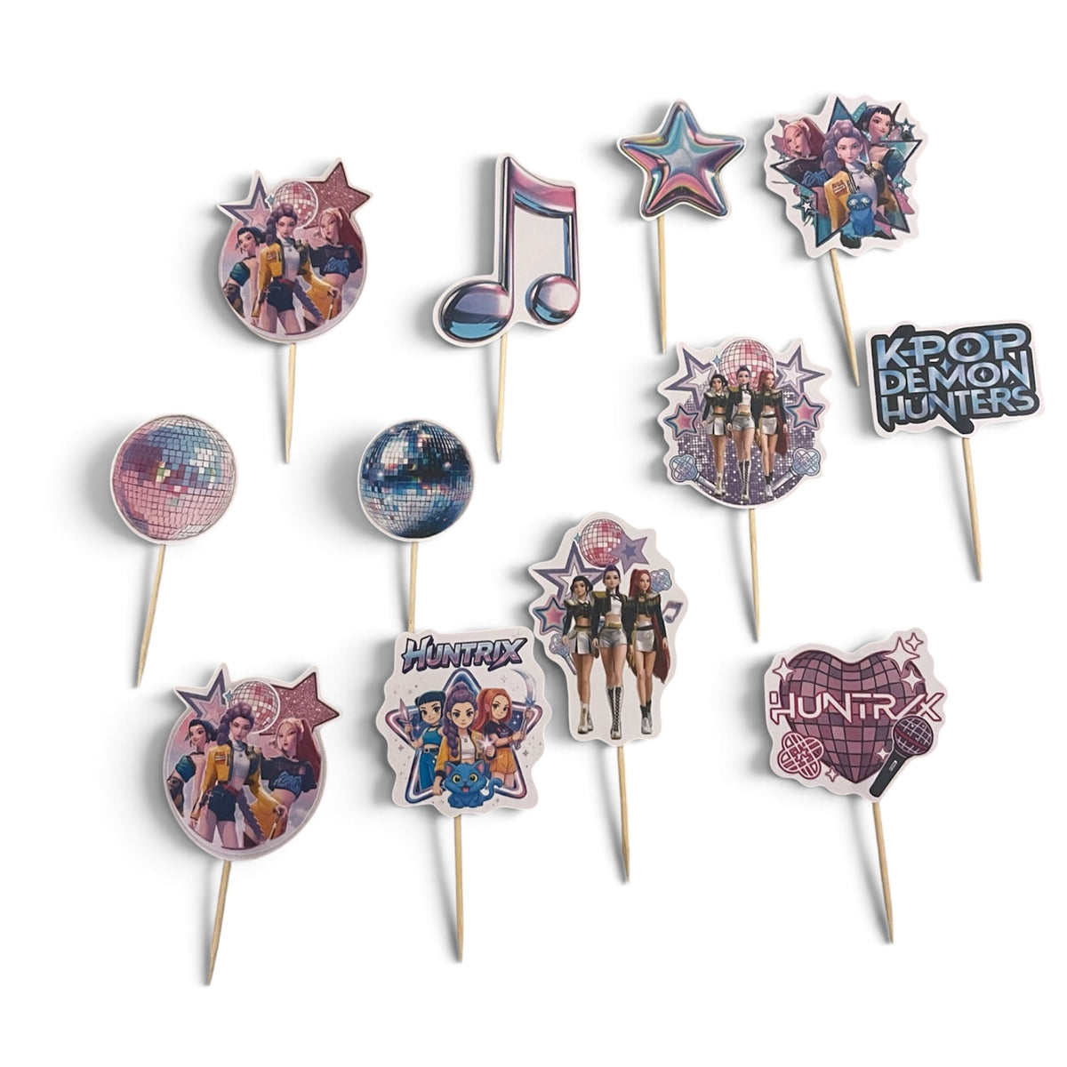 Kpop Cupcake Toppers - 12 Pcs